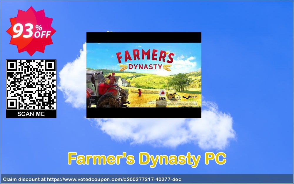 Farmer&#039;s Dynasty PC Coupon, discount Farmer's Dynasty PC Deal 2024 CDkeys. Promotion: Farmer's Dynasty PC Exclusive Sale offer 