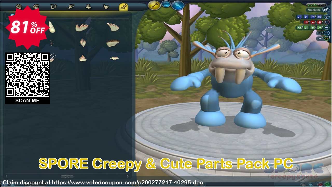 SPORE Creepy & Cute Parts Pack PC Coupon Code May 2024, 81% OFF - VotedCoupon