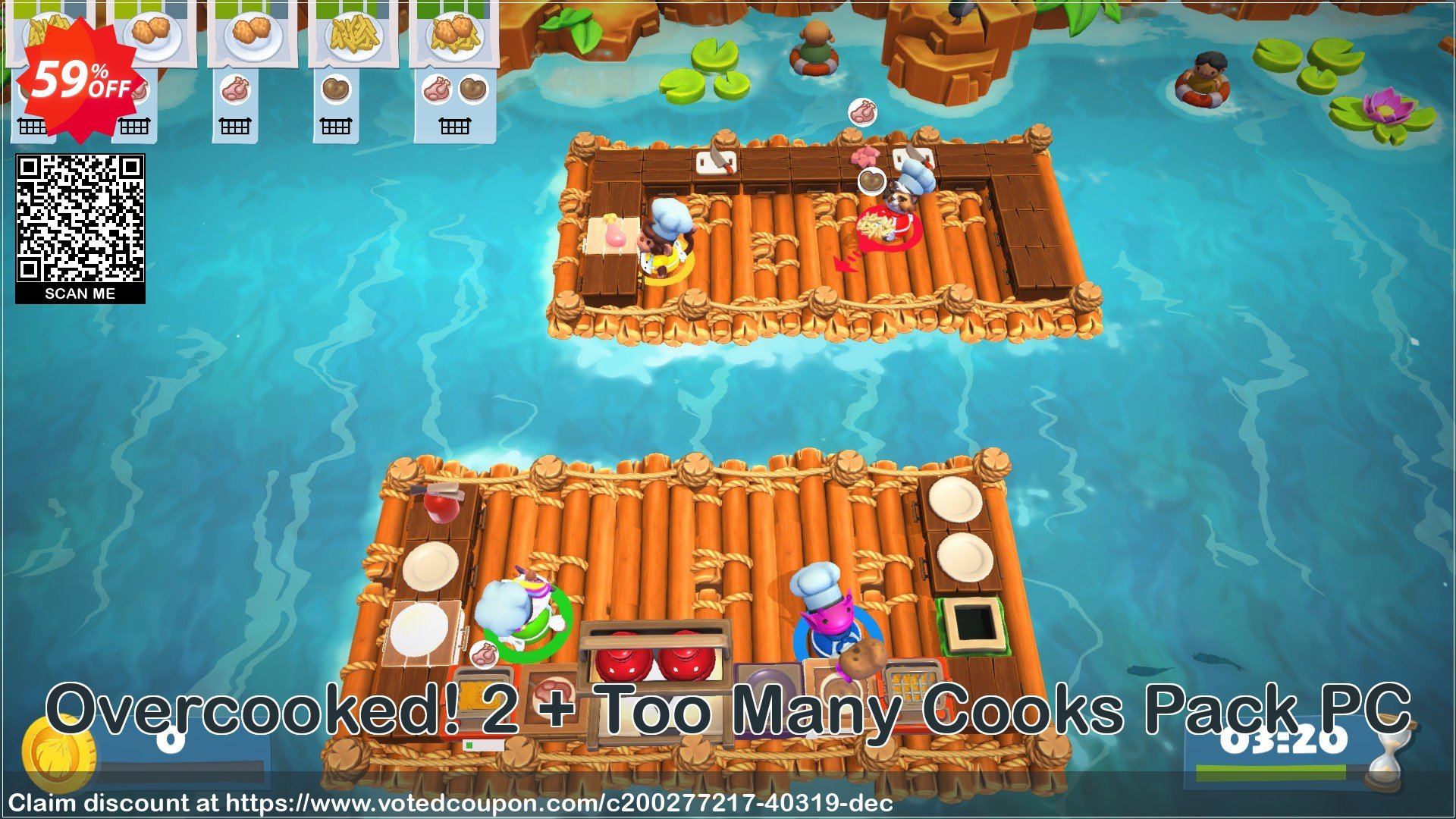 Overcooked! 2 + Too Many Cooks Pack PC Coupon, discount Overcooked! 2 + Too Many Cooks Pack PC Deal 2021 CDkeys. Promotion: Overcooked! 2 + Too Many Cooks Pack PC Exclusive Sale offer 