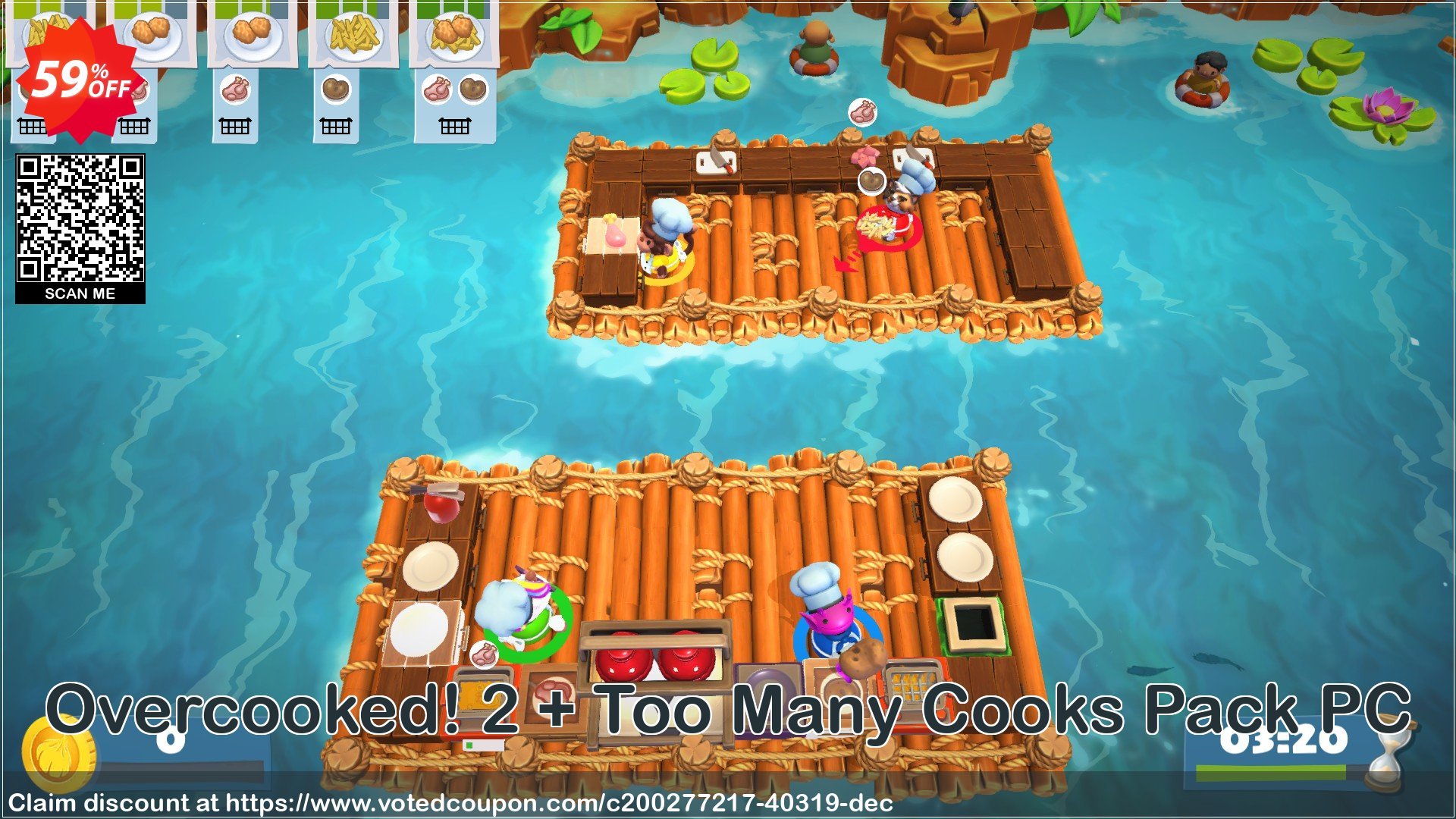 Overcooked! 2 + Too Many Cooks Pack PC Coupon Code Apr 2024, 59% OFF - VotedCoupon