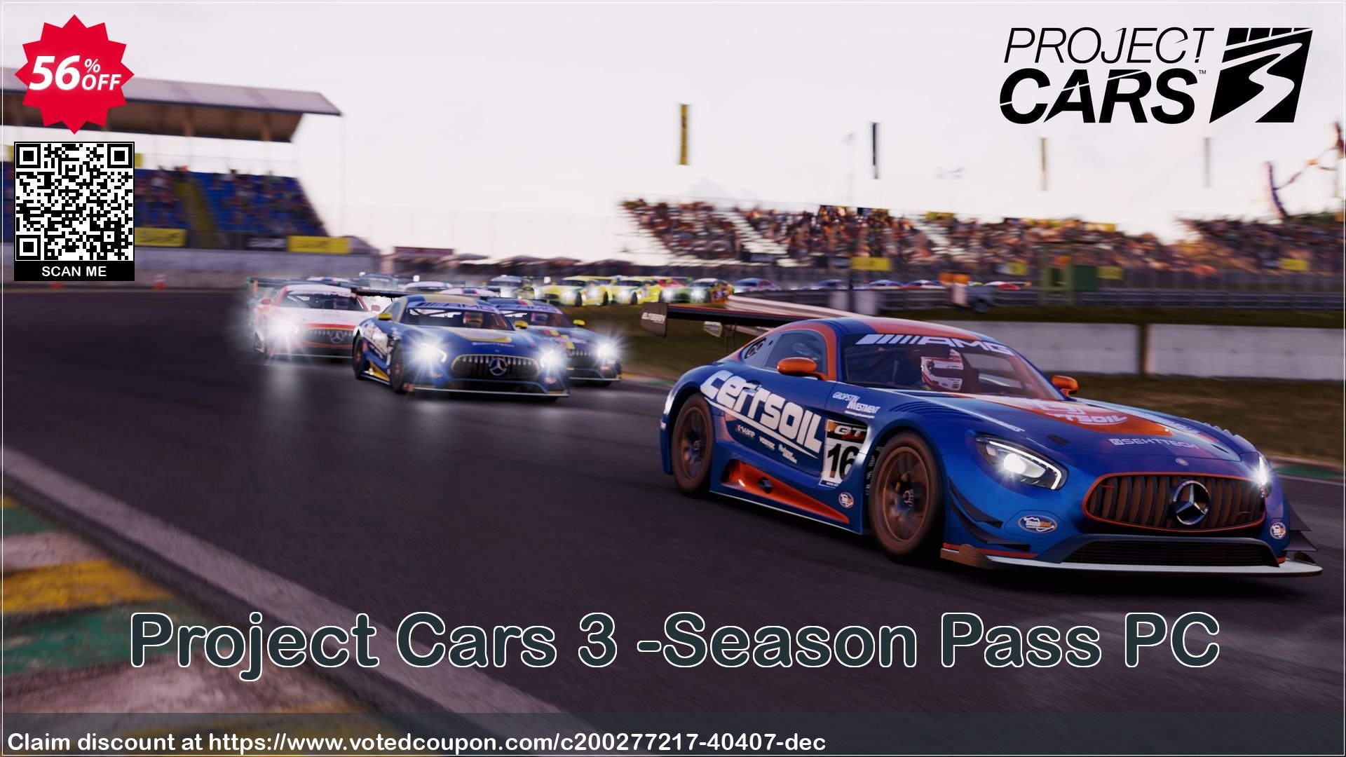 Project Cars 3 -Season Pass PC Coupon Code Apr 2024, 56% OFF - VotedCoupon