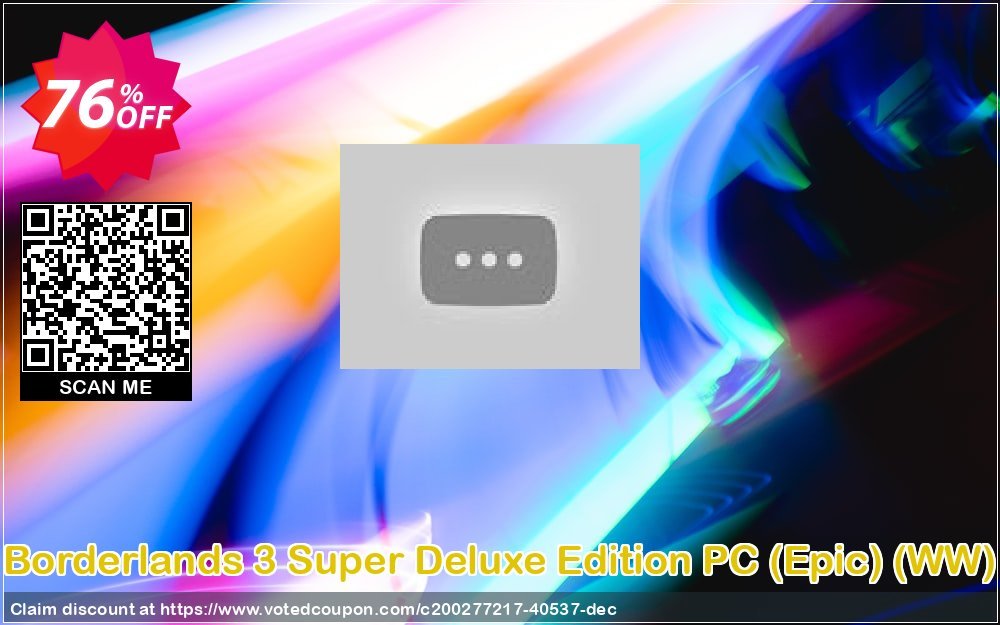 Borderlands 3 Super Deluxe Edition PC, Epic , WW  Coupon, discount Borderlands 3 Super Deluxe Edition PC (Epic) (WW) Deal 2024 CDkeys. Promotion: Borderlands 3 Super Deluxe Edition PC (Epic) (WW) Exclusive Sale offer 