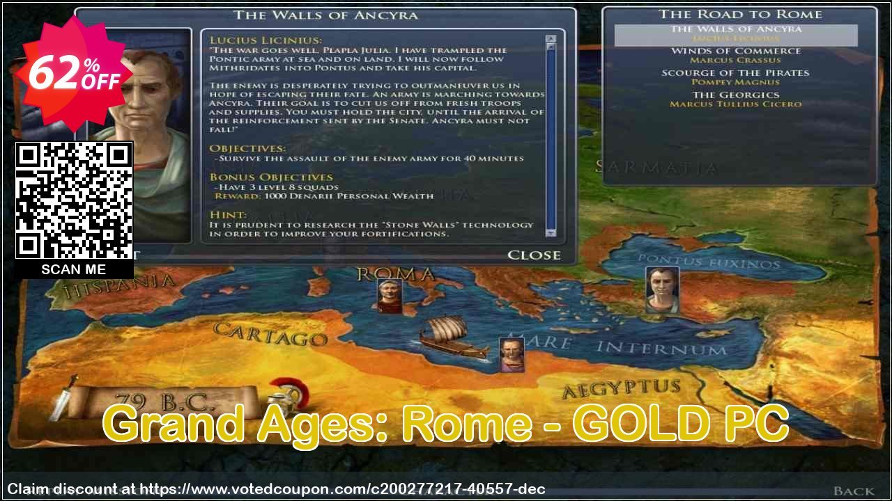 Grand Ages: Rome - GOLD PC Coupon Code May 2024, 62% OFF - VotedCoupon
