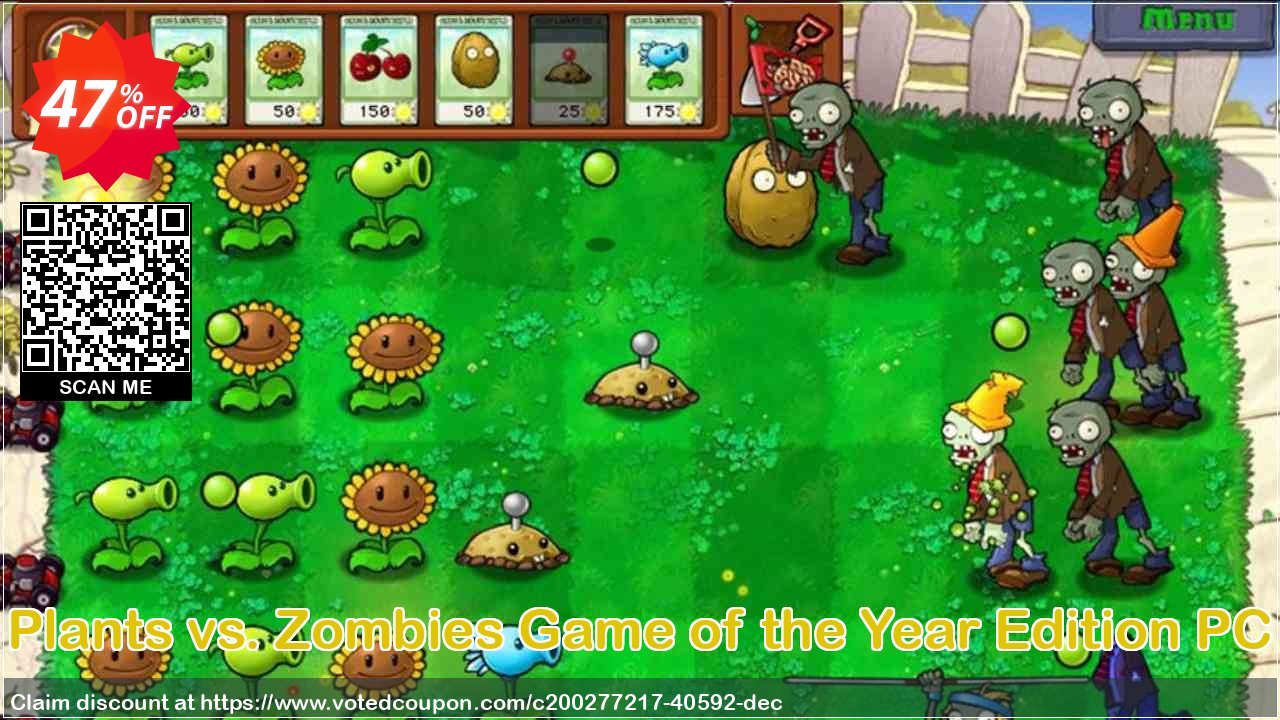 Plants vs. Zombies Game of the Year Edition PC Coupon Code May 2024, 47% OFF - VotedCoupon