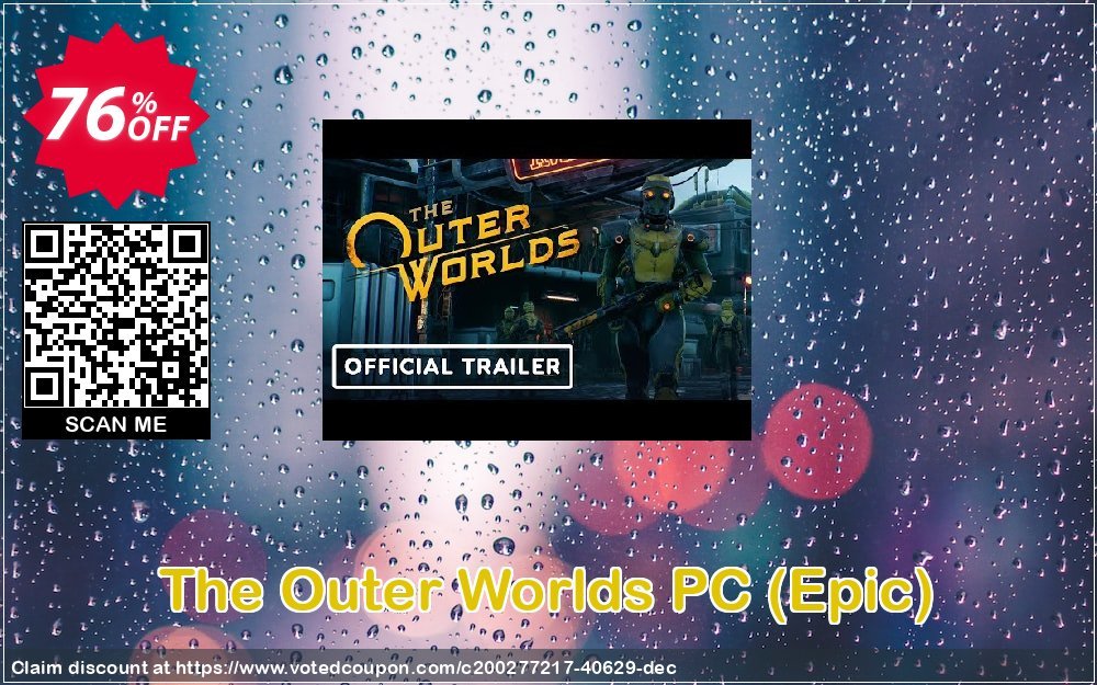 The Outer Worlds PC, Epic  Coupon, discount The Outer Worlds PC (Epic) Deal 2024 CDkeys. Promotion: The Outer Worlds PC (Epic) Exclusive Sale offer 