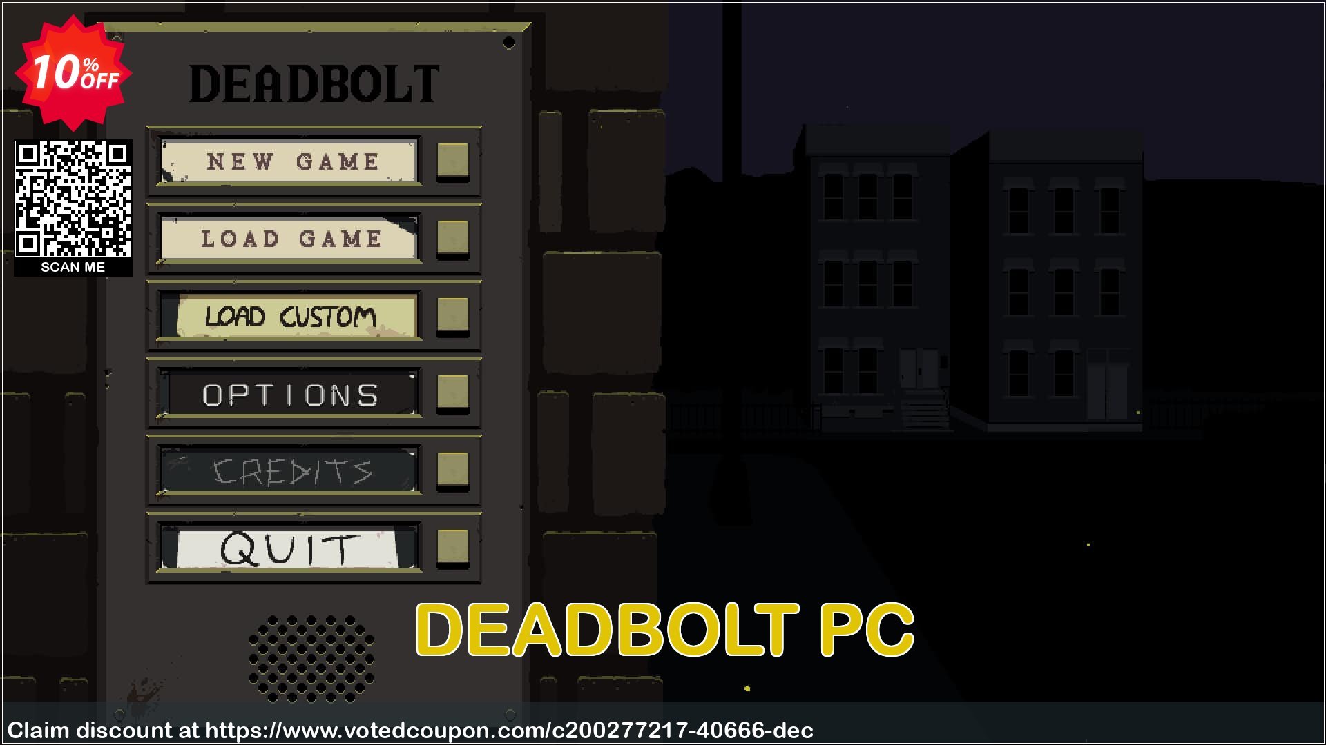 DEADBOLT PC Coupon, discount DEADBOLT PC Deal 2024 CDkeys. Promotion: DEADBOLT PC Exclusive Sale offer 