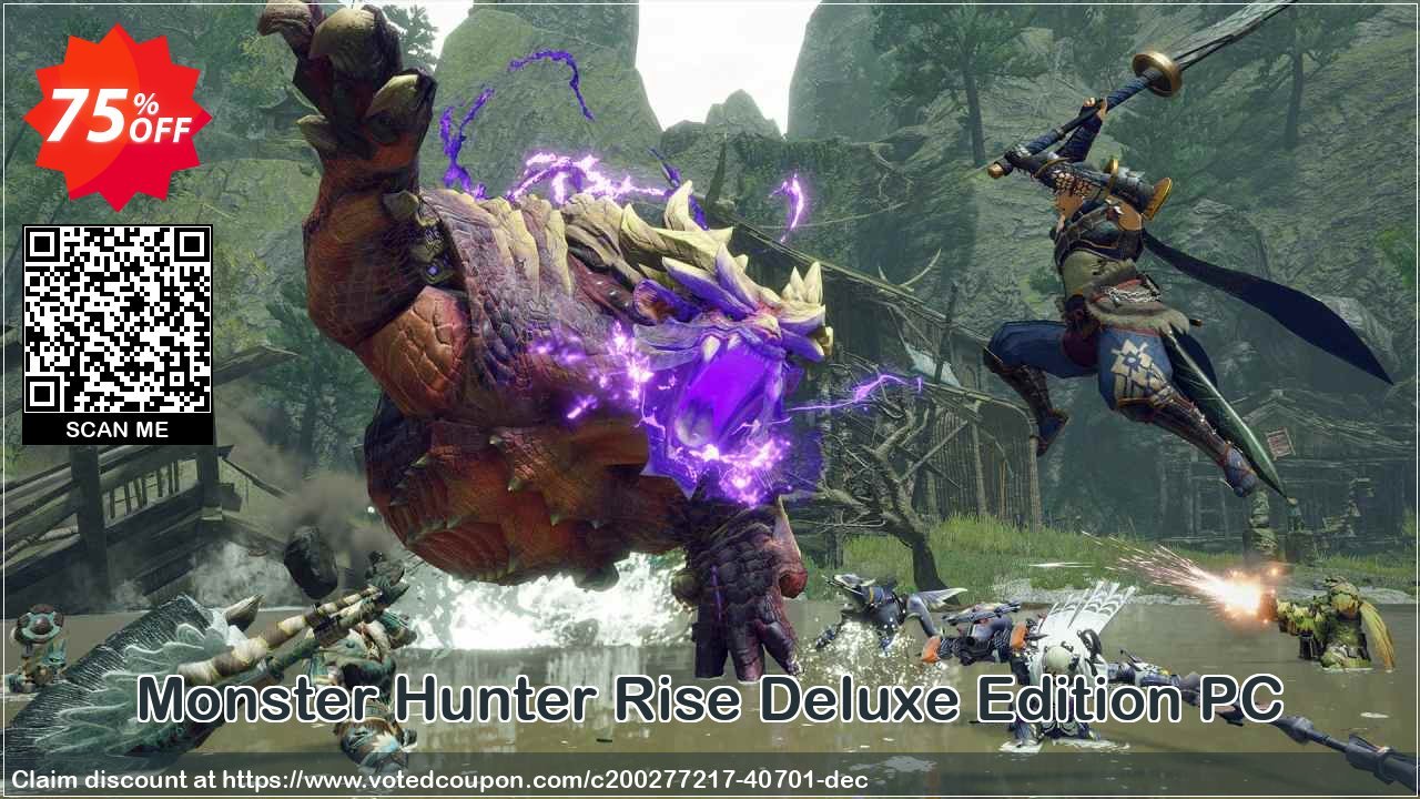 Monster Hunter Rise Deluxe Edition PC Coupon, discount Monster Hunter Rise Deluxe Edition PC Deal 2024 CDkeys. Promotion: Monster Hunter Rise Deluxe Edition PC Exclusive Sale offer 