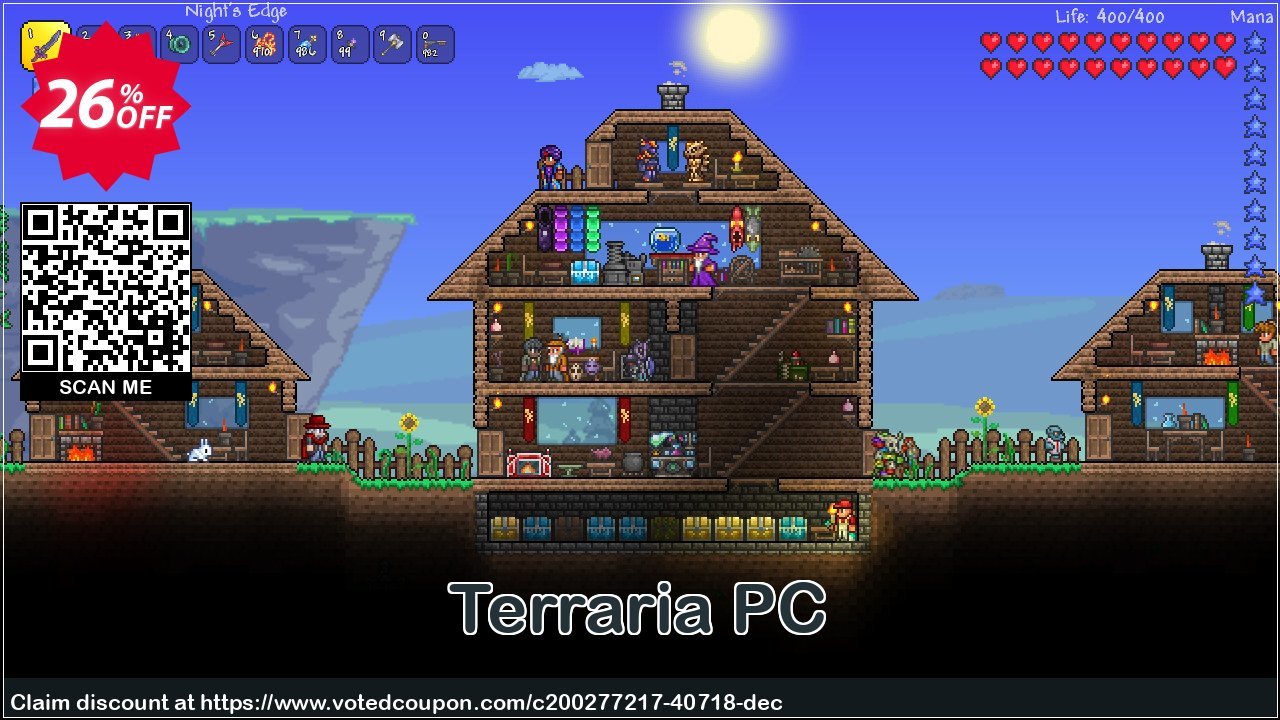 Terraria PC Coupon, discount Terraria PC Deal 2024 CDkeys. Promotion: Terraria PC Exclusive Sale offer 
