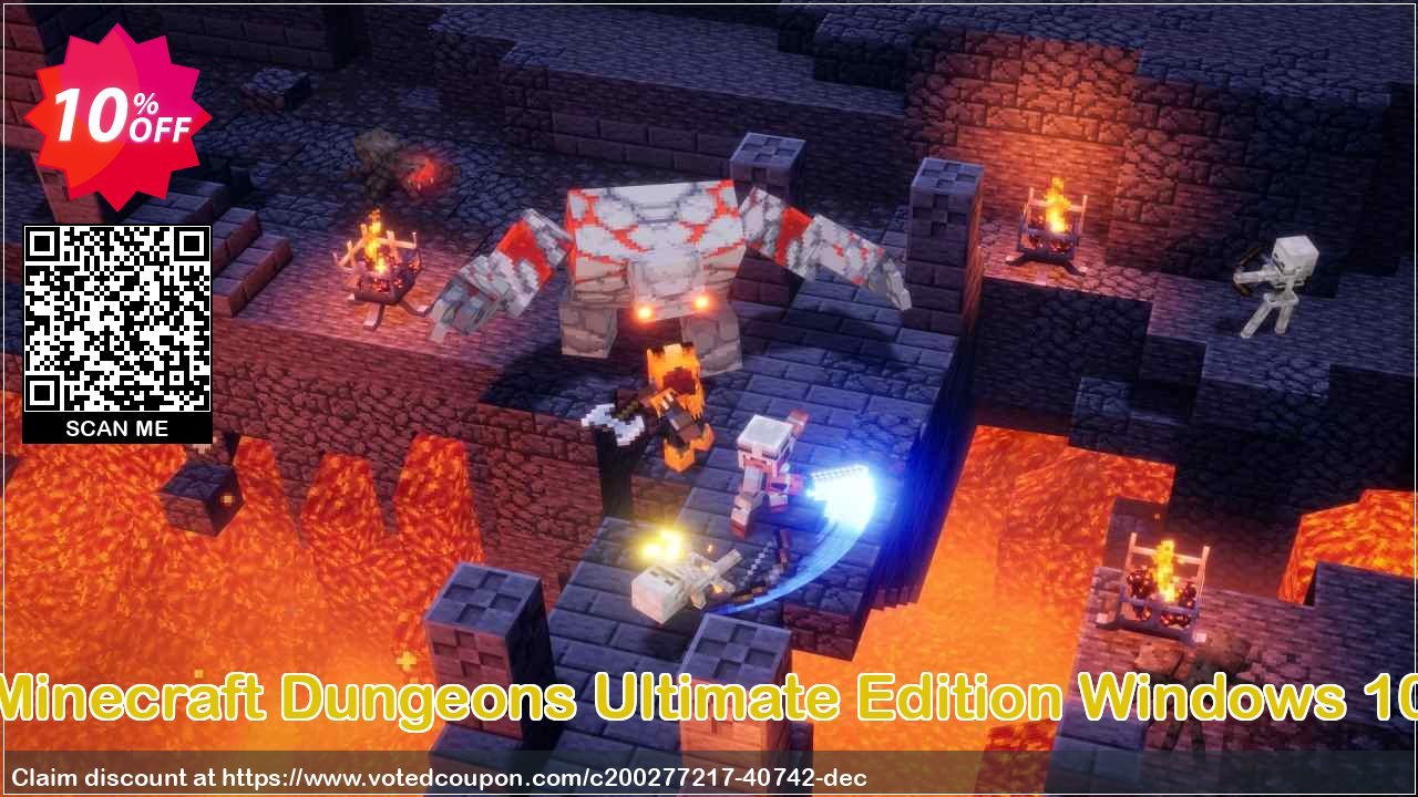 Minecraft Dungeons Ultimate Edition WINDOWS 10 Coupon Code May 2024, 10% OFF - VotedCoupon