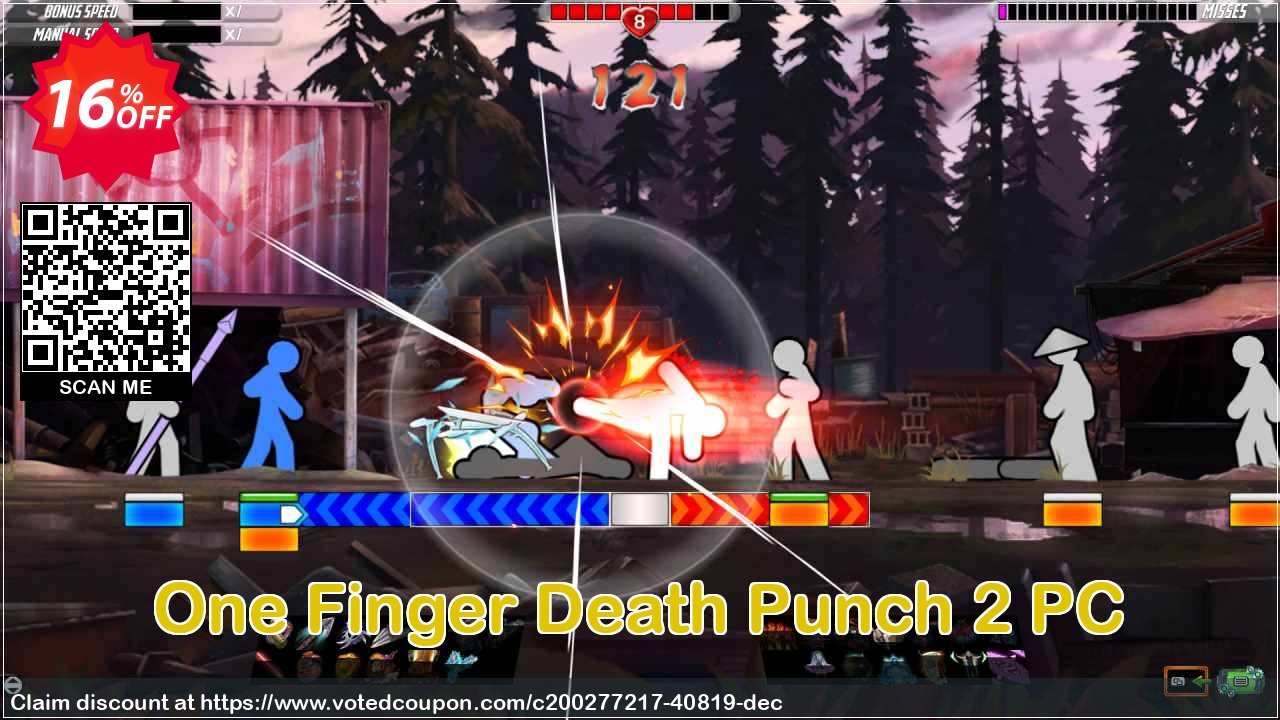 One Finger Death Punch 2 PC Coupon, discount One Finger Death Punch 2 PC Deal 2024 CDkeys. Promotion: One Finger Death Punch 2 PC Exclusive Sale offer 