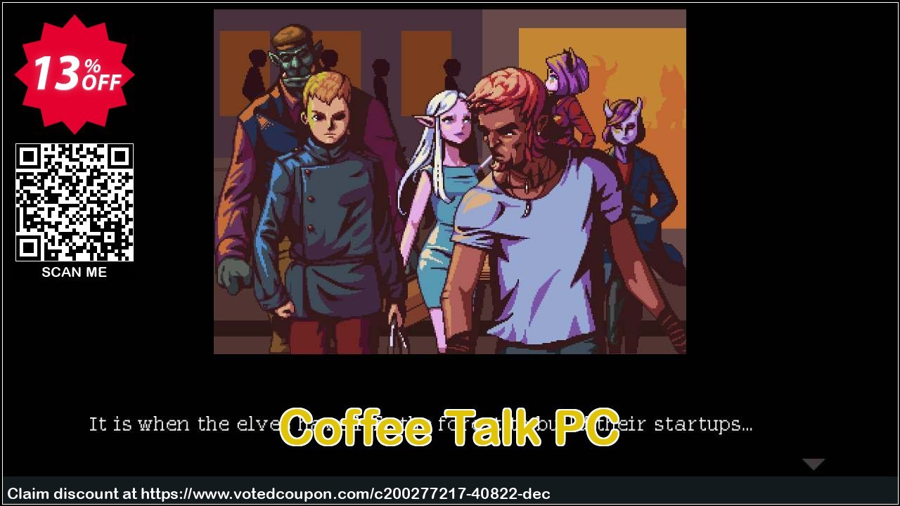 Coffee Talk PC Coupon, discount Coffee Talk PC Deal 2024 CDkeys. Promotion: Coffee Talk PC Exclusive Sale offer 