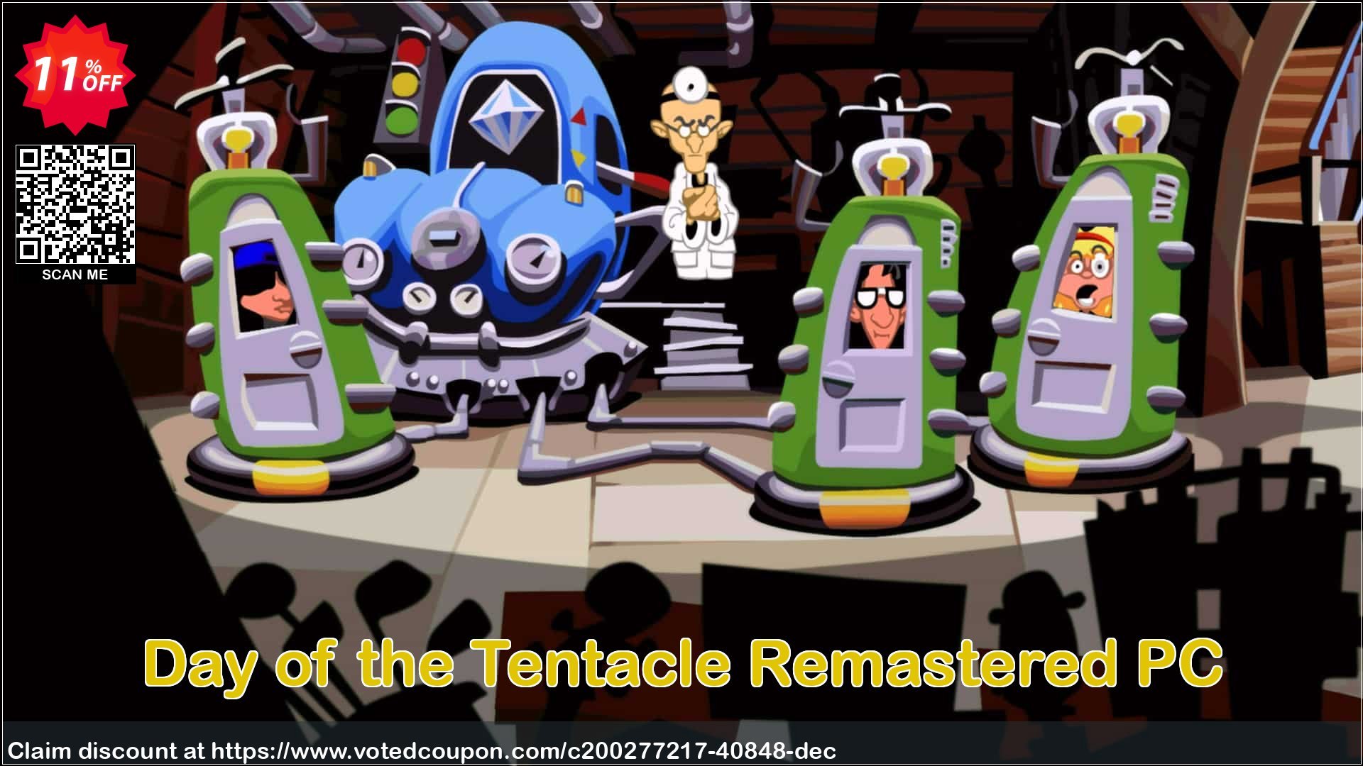 Day of the Tentacle Remastered PC Coupon Code May 2024, 11% OFF - VotedCoupon