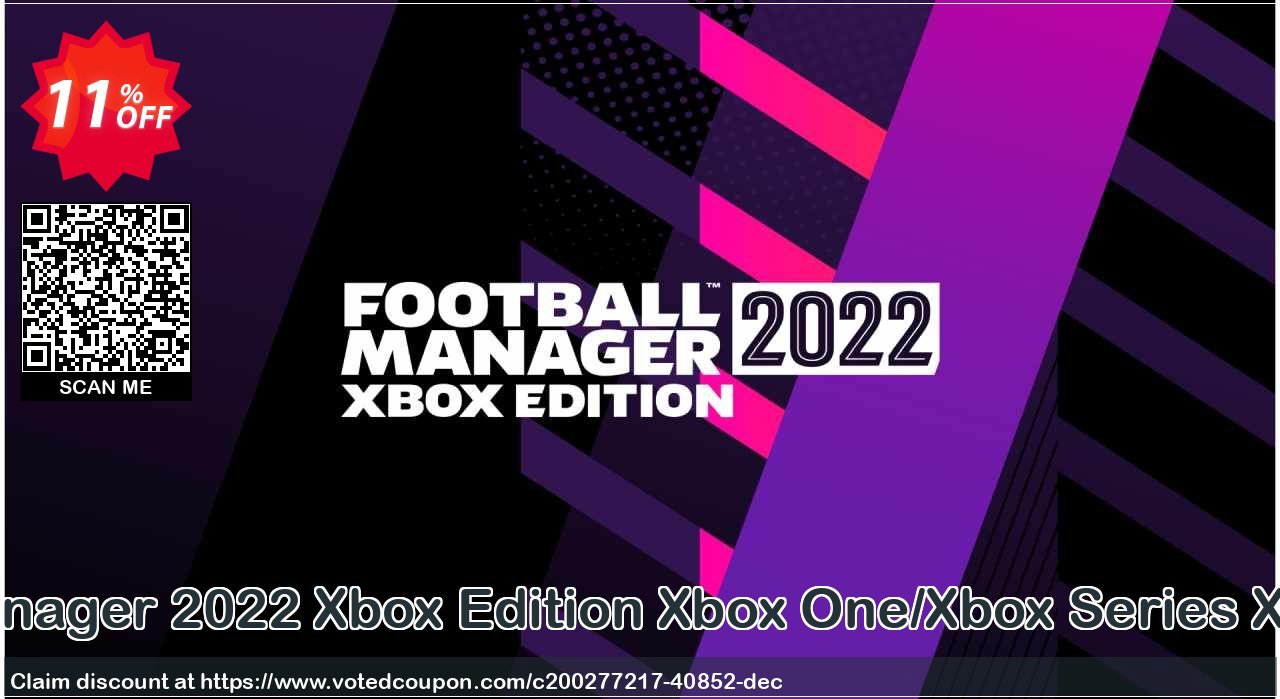 Football Manager 2022 Xbox Edition Xbox One/Xbox Series X|S/PC, WW  Coupon Code Apr 2024, 11% OFF - VotedCoupon