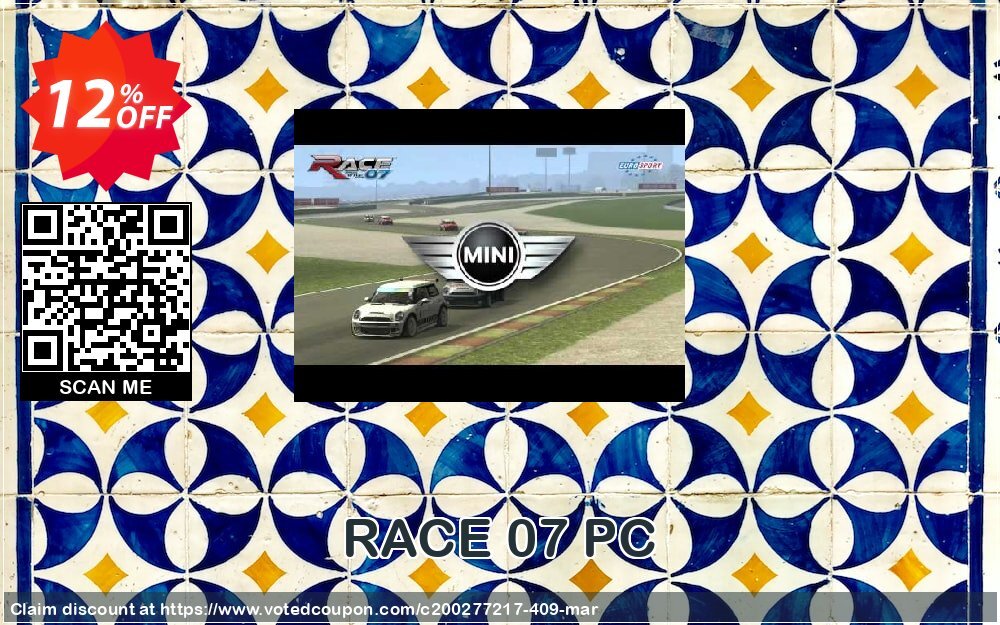 RACE 07 PC Coupon, discount RACE 07 PC Deal. Promotion: RACE 07 PC Exclusive offer 