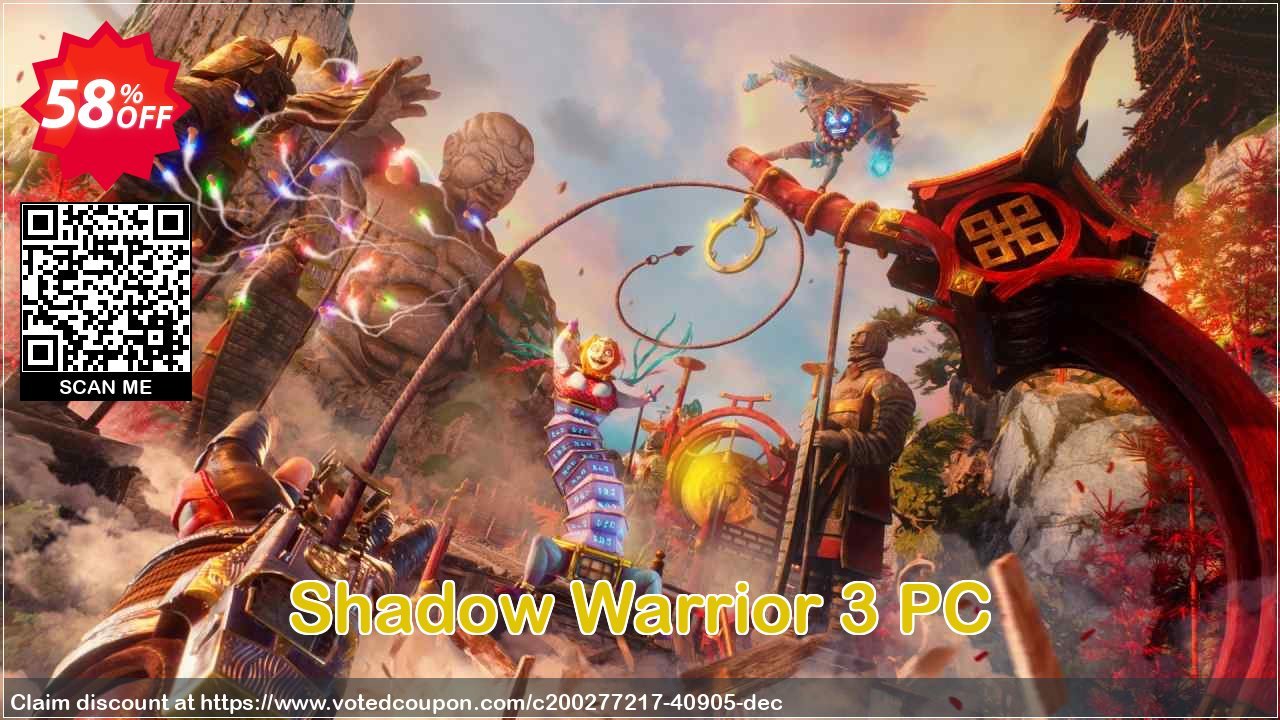 Shadow Warrior 3 PC Coupon, discount Shadow Warrior 3 PC Deal 2024 CDkeys. Promotion: Shadow Warrior 3 PC Exclusive Sale offer 