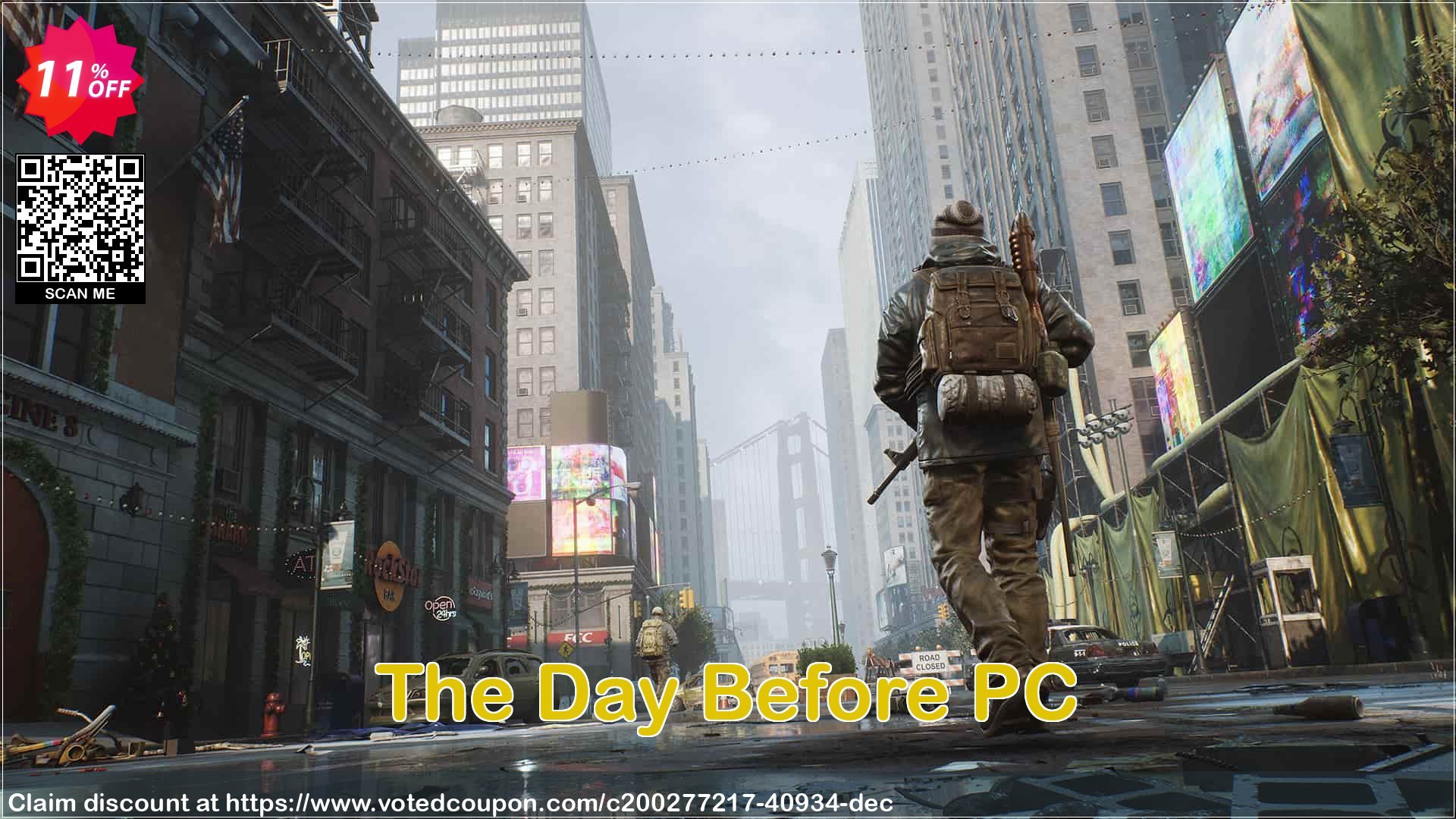The Day Before PC Coupon, discount The Day Before PC Deal 2024 CDkeys. Promotion: The Day Before PC Exclusive Sale offer 