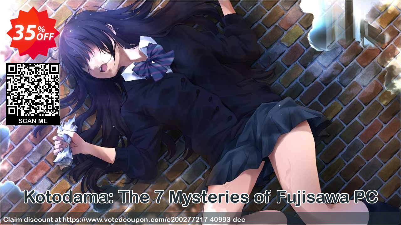 Kotodama: The 7 Mysteries of Fujisawa PC Coupon, discount Kotodama: The 7 Mysteries of Fujisawa PC Deal 2024 CDkeys. Promotion: Kotodama: The 7 Mysteries of Fujisawa PC Exclusive Sale offer 