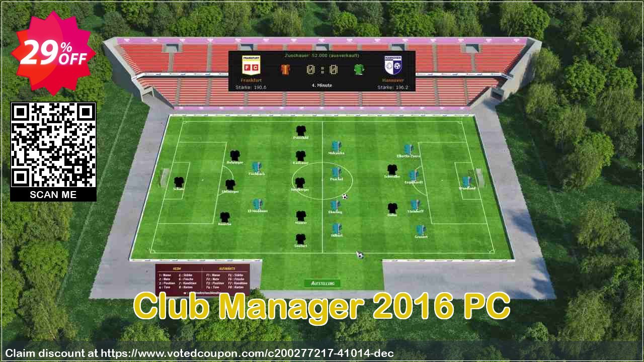 Club Manager 2016 PC Coupon Code May 2024, 29% OFF - VotedCoupon