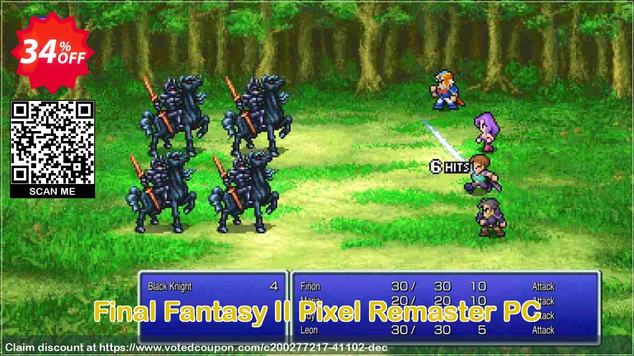 Final Fantasy II Pixel Remaster PC Coupon, discount Final Fantasy II Pixel Remaster PC Deal 2024 CDkeys. Promotion: Final Fantasy II Pixel Remaster PC Exclusive Sale offer 
