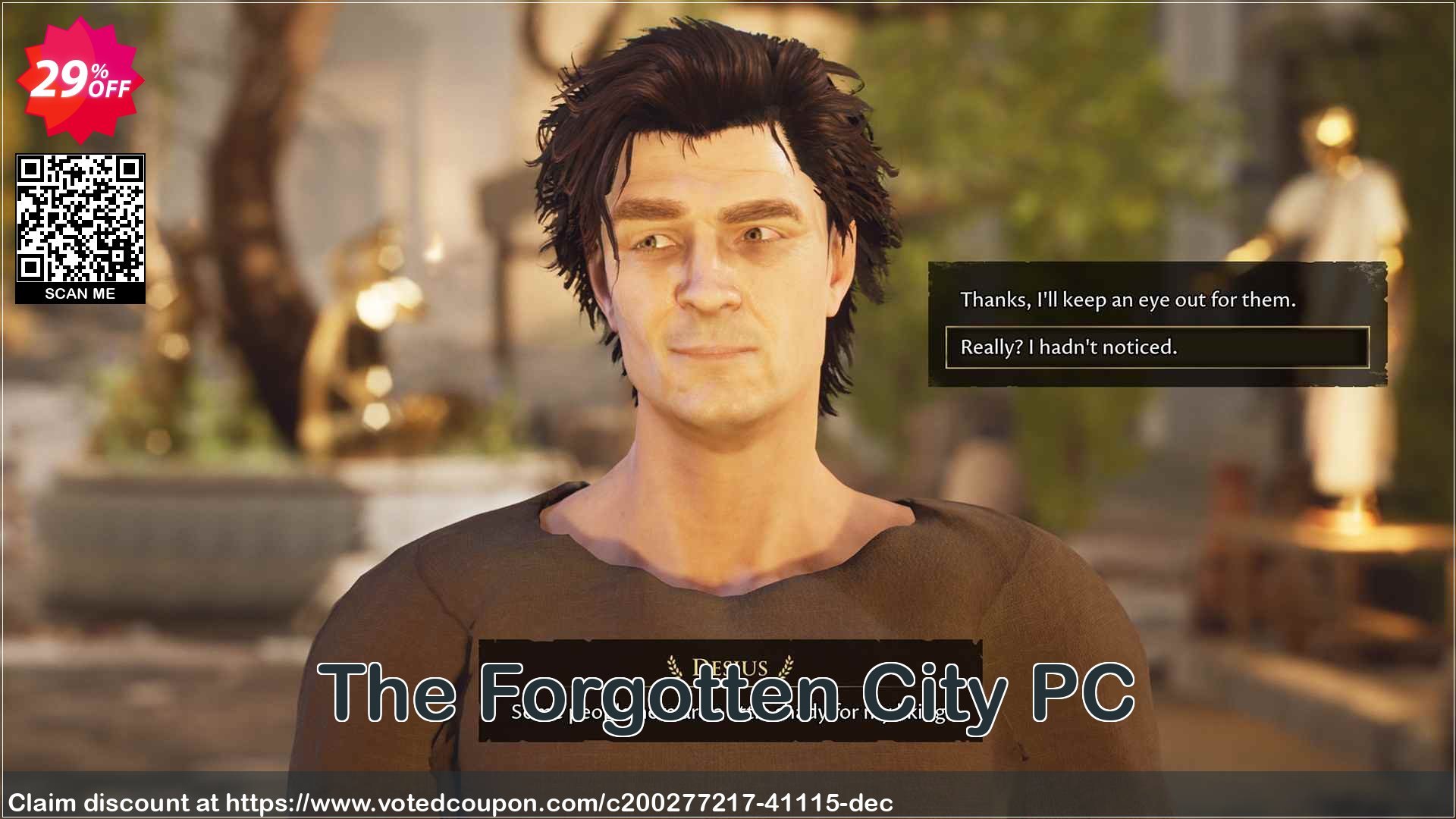 The Forgotten City PC Coupon, discount The Forgotten City PC Deal 2024 CDkeys. Promotion: The Forgotten City PC Exclusive Sale offer 