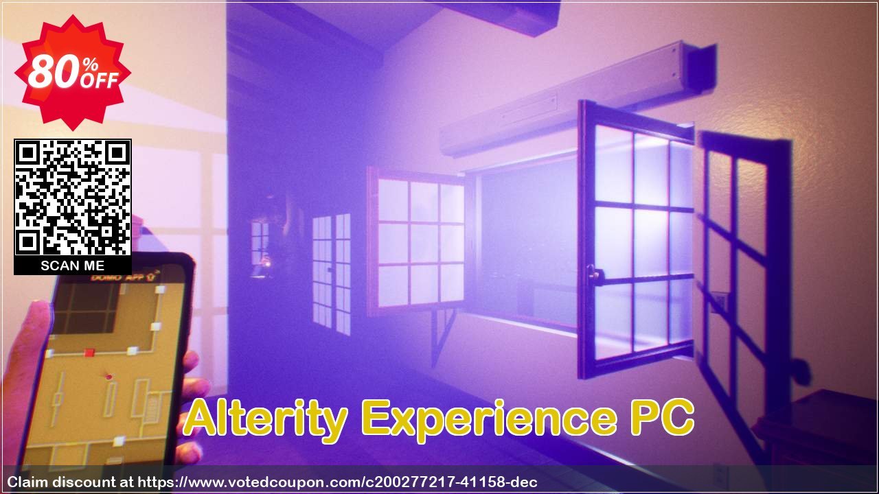 Alterity Experience PC Coupon, discount Alterity Experience PC Deal 2024 CDkeys. Promotion: Alterity Experience PC Exclusive Sale offer 