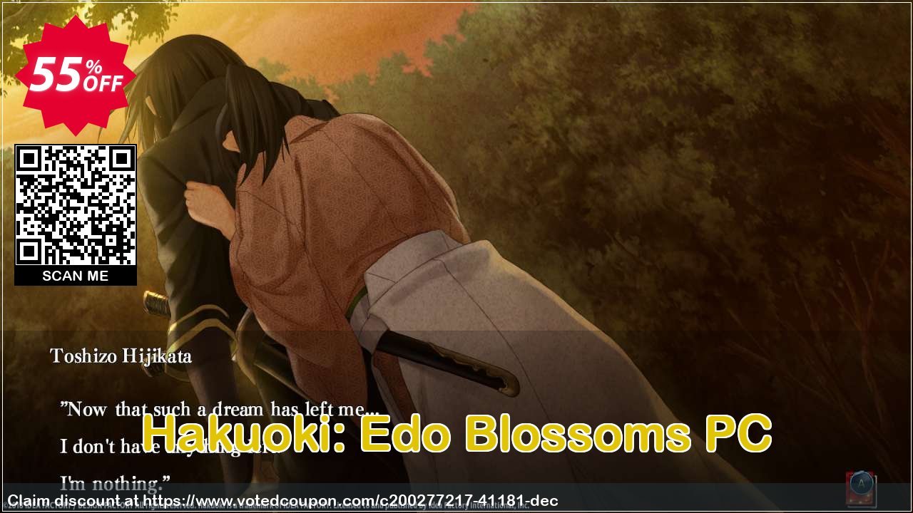 Hakuoki: Edo Blossoms PC Coupon, discount Hakuoki: Edo Blossoms PC Deal 2024 CDkeys. Promotion: Hakuoki: Edo Blossoms PC Exclusive Sale offer 