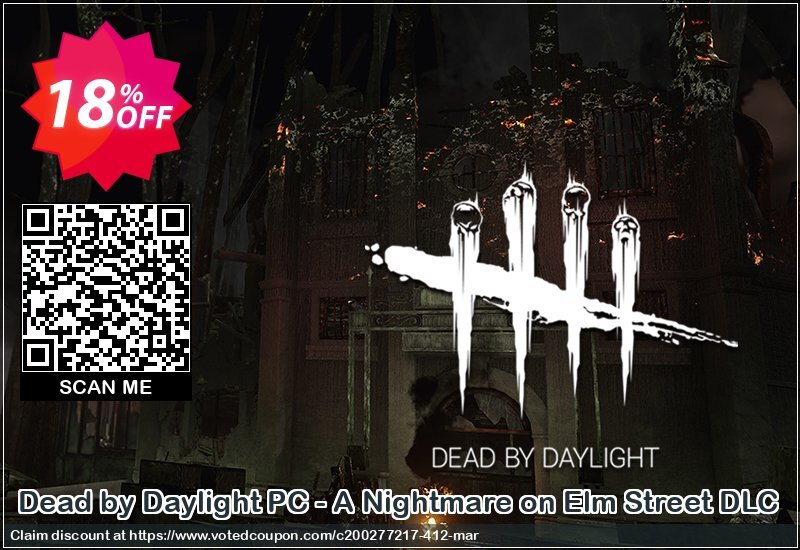 Dead by Daylight PC - A Nightmare on Elm Street DLC Coupon, discount Dead by Daylight PC - A Nightmare on Elm Street DLC Deal. Promotion: Dead by Daylight PC - A Nightmare on Elm Street DLC Exclusive offer 