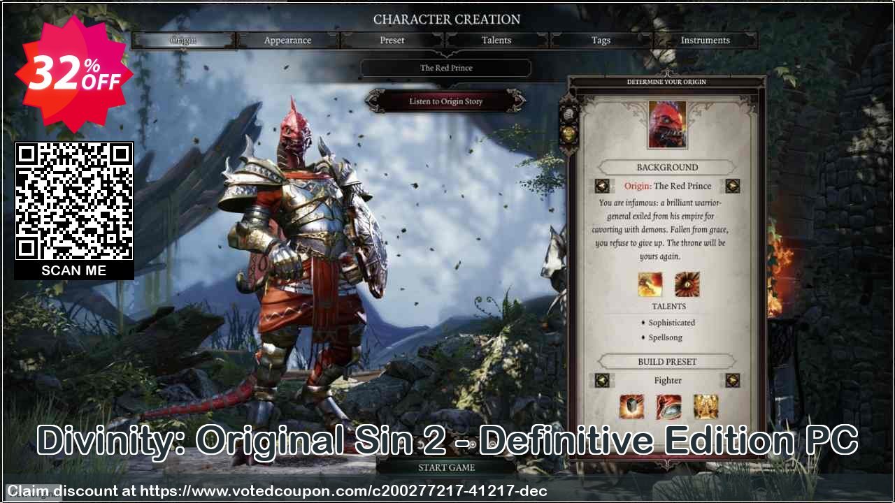 Divinity: Original Sin 2 - Definitive Edition PC Coupon, discount Divinity: Original Sin 2 - Definitive Edition PC Deal 2024 CDkeys. Promotion: Divinity: Original Sin 2 - Definitive Edition PC Exclusive Sale offer 