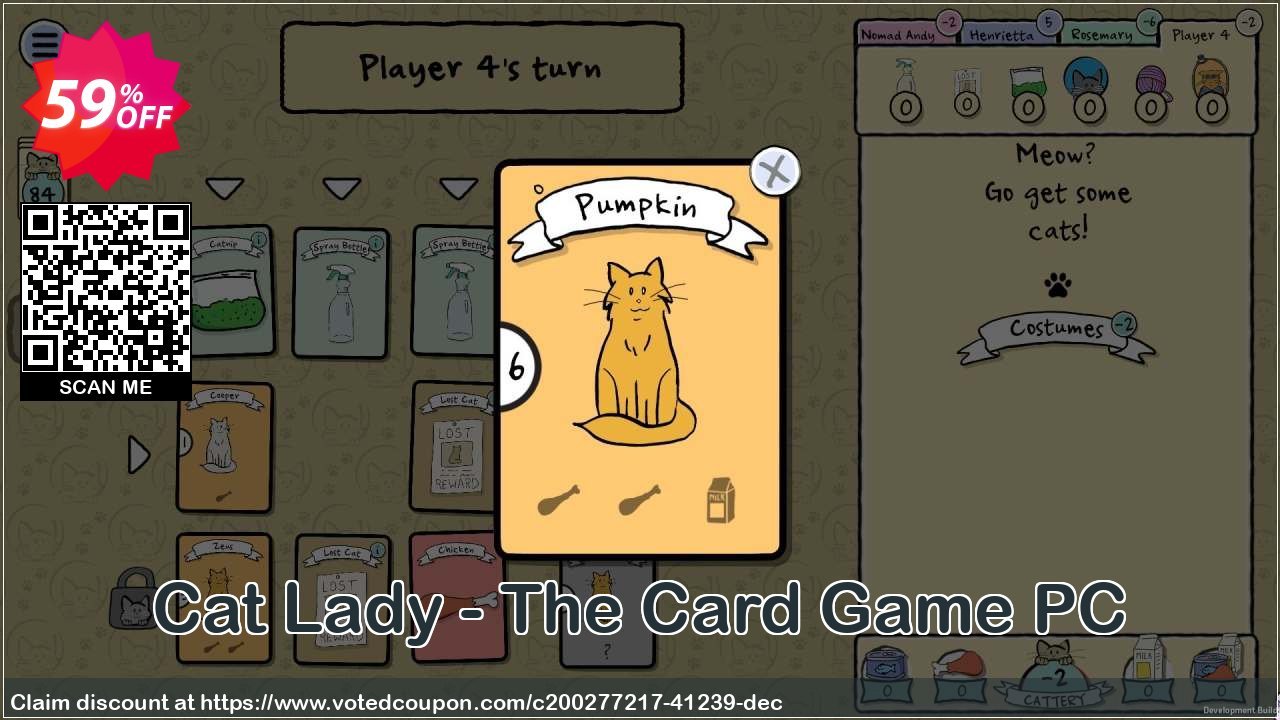 Cat Lady - The Card Game PC Coupon, discount Cat Lady - The Card Game PC Deal 2024 CDkeys. Promotion: Cat Lady - The Card Game PC Exclusive Sale offer 