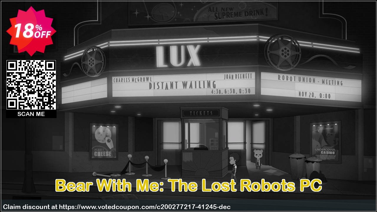 Bear With Me: The Lost Robots PC Coupon, discount Bear With Me: The Lost Robots PC Deal 2024 CDkeys. Promotion: Bear With Me: The Lost Robots PC Exclusive Sale offer 