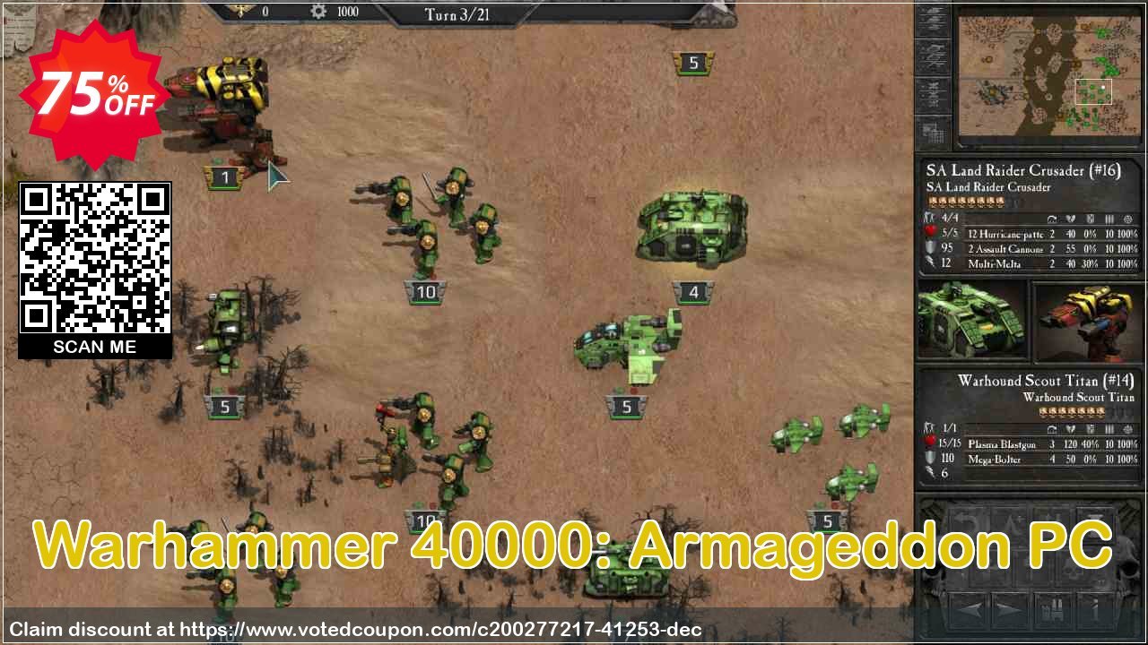 Warhammer 40000: Armageddon PC Coupon Code May 2024, 75% OFF - VotedCoupon