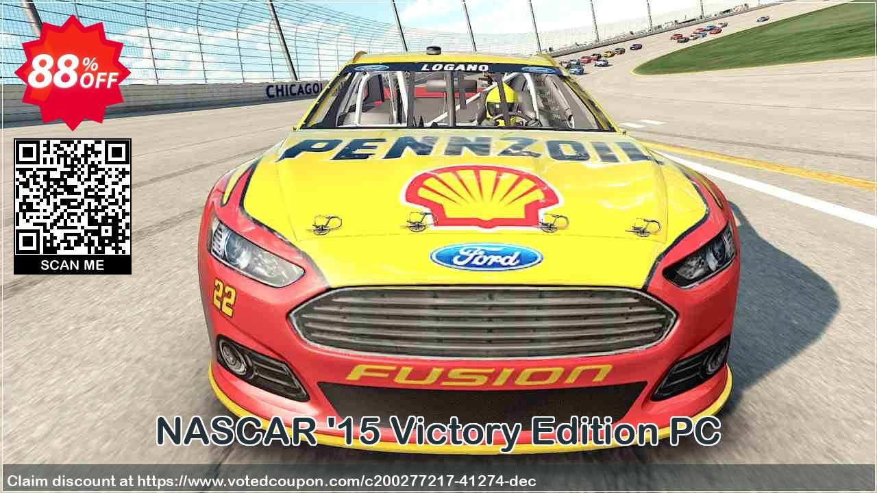 NASCAR &#039;15 Victory Edition PC Coupon, discount NASCAR '15 Victory Edition PC Deal 2024 CDkeys. Promotion: NASCAR '15 Victory Edition PC Exclusive Sale offer 