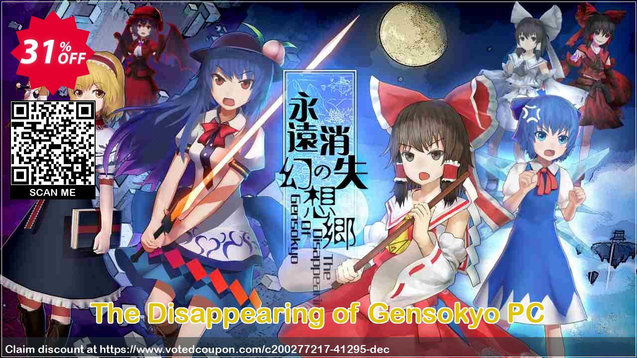 The Disappearing of Gensokyo PC Coupon, discount The Disappearing of Gensokyo PC Deal 2024 CDkeys. Promotion: The Disappearing of Gensokyo PC Exclusive Sale offer 