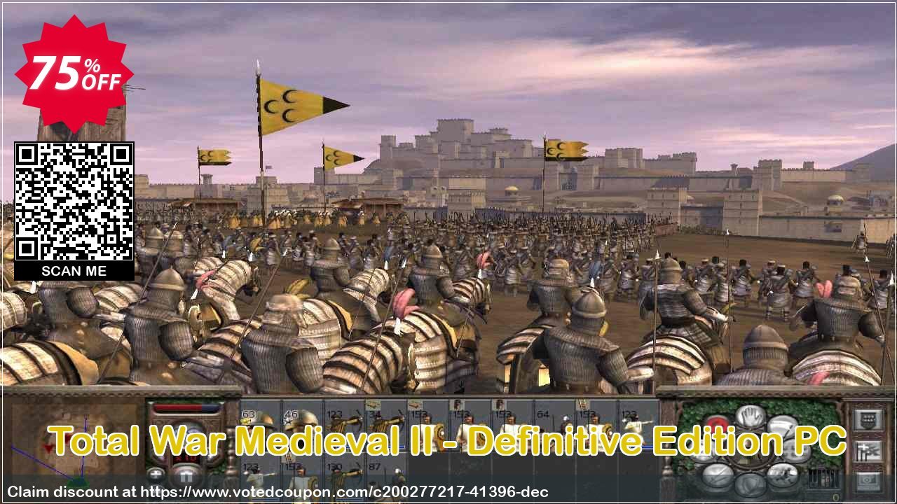 Total War Medieval II - Definitive Edition PC Coupon, discount Total War Medieval II - Definitive Edition PC Deal 2024 CDkeys. Promotion: Total War Medieval II - Definitive Edition PC Exclusive Sale offer 