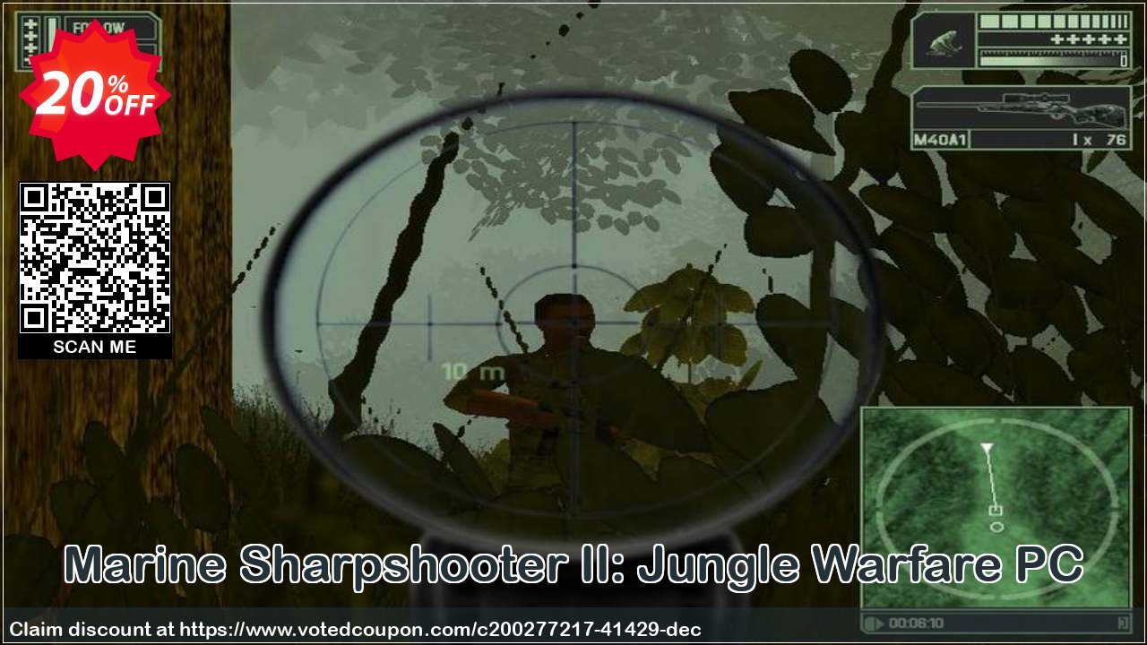 Marine Sharpshooter II: Jungle Warfare PC Coupon, discount Marine Sharpshooter II: Jungle Warfare PC Deal 2024 CDkeys. Promotion: Marine Sharpshooter II: Jungle Warfare PC Exclusive Sale offer 
