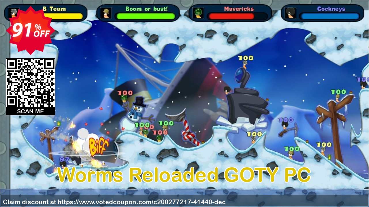 Worms Reloaded GOTY PC Coupon, discount Worms Reloaded GOTY PC Deal 2024 CDkeys. Promotion: Worms Reloaded GOTY PC Exclusive Sale offer 