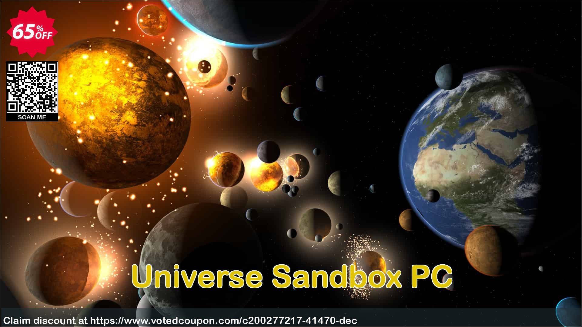 Universe Sandbox PC Coupon, discount Universe Sandbox PC Deal 2024 CDkeys. Promotion: Universe Sandbox PC Exclusive Sale offer 