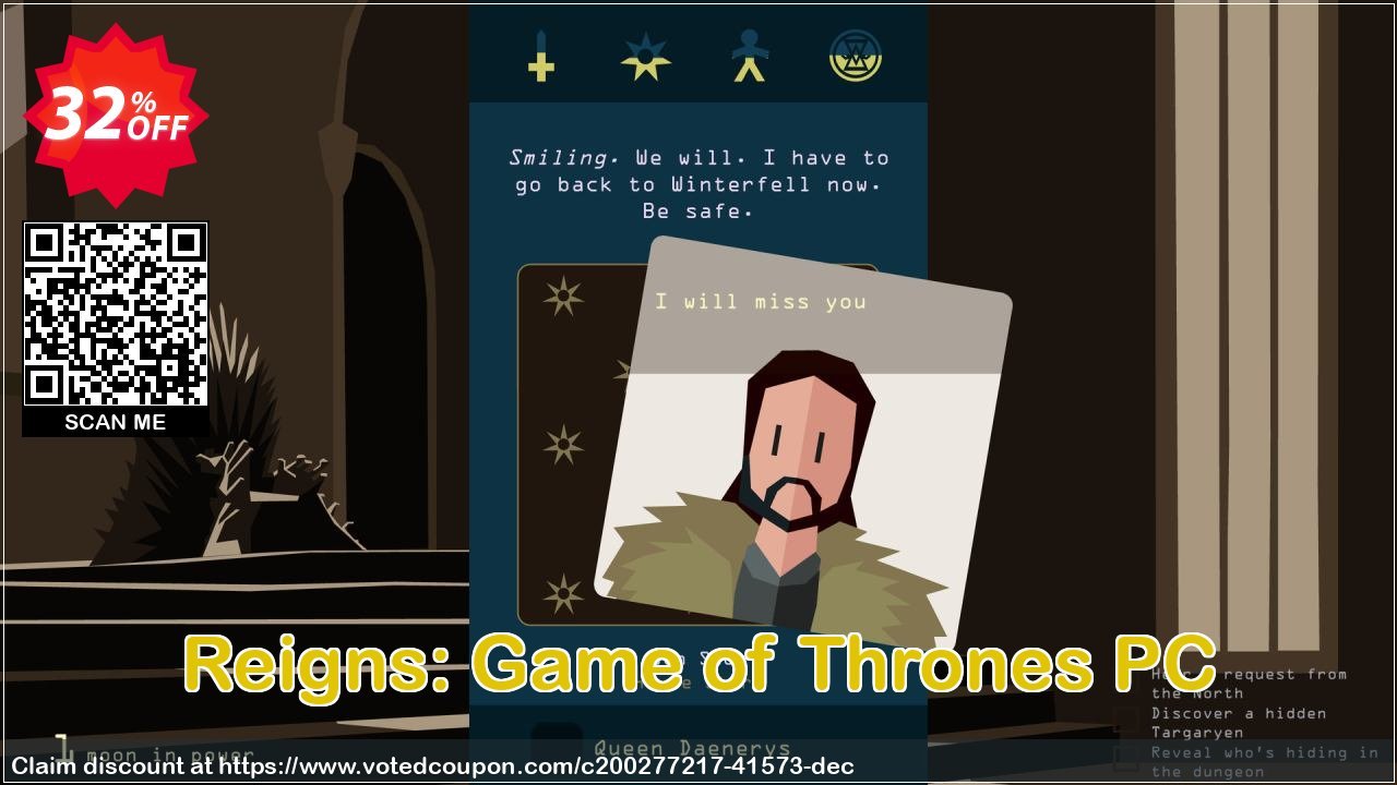 Reigns: Game of Thrones PC Coupon, discount Reigns: Game of Thrones PC Deal 2024 CDkeys. Promotion: Reigns: Game of Thrones PC Exclusive Sale offer 