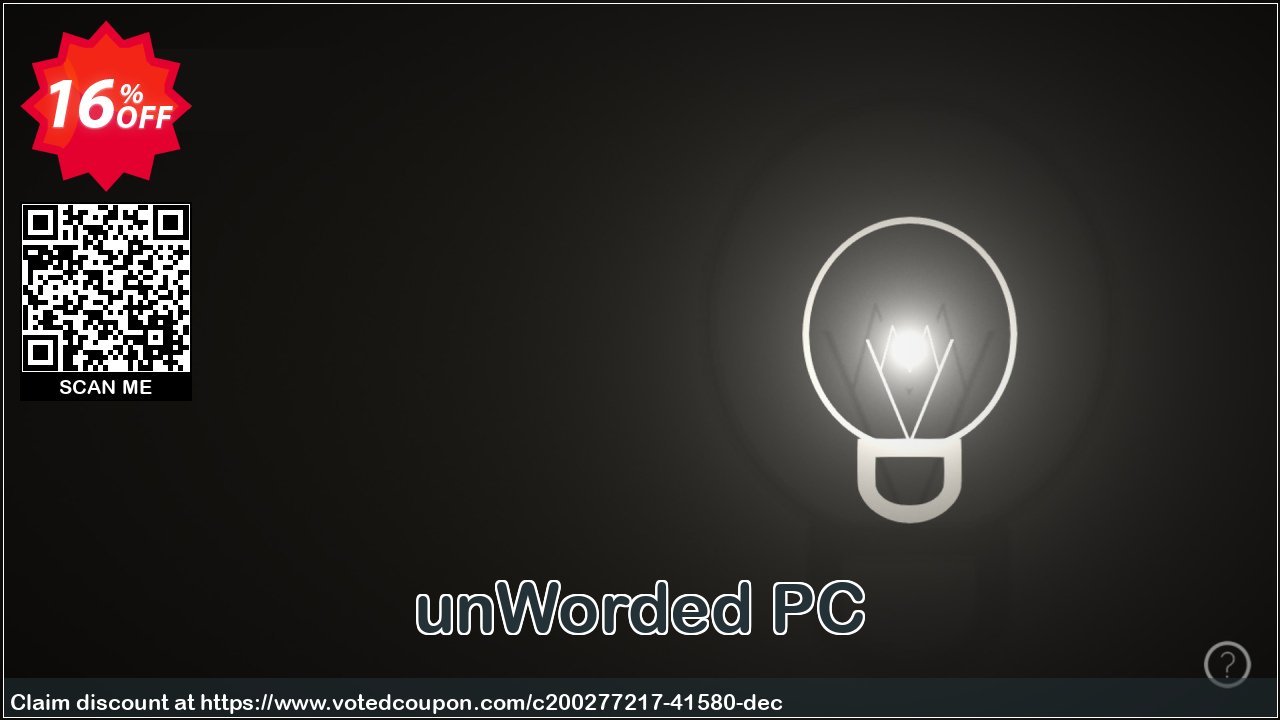 unWorded PC Coupon, discount unWorded PC Deal 2024 CDkeys. Promotion: unWorded PC Exclusive Sale offer 