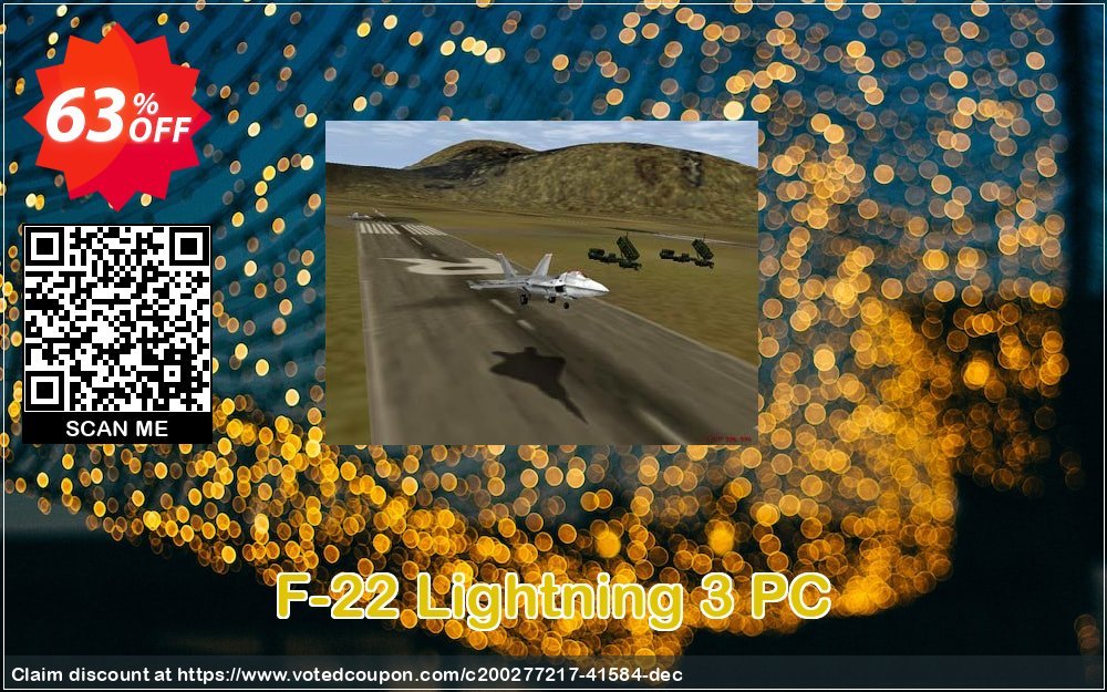F-22 Lightning 3 PC Coupon, discount F-22 Lightning 3 PC Deal 2024 CDkeys. Promotion: F-22 Lightning 3 PC Exclusive Sale offer 