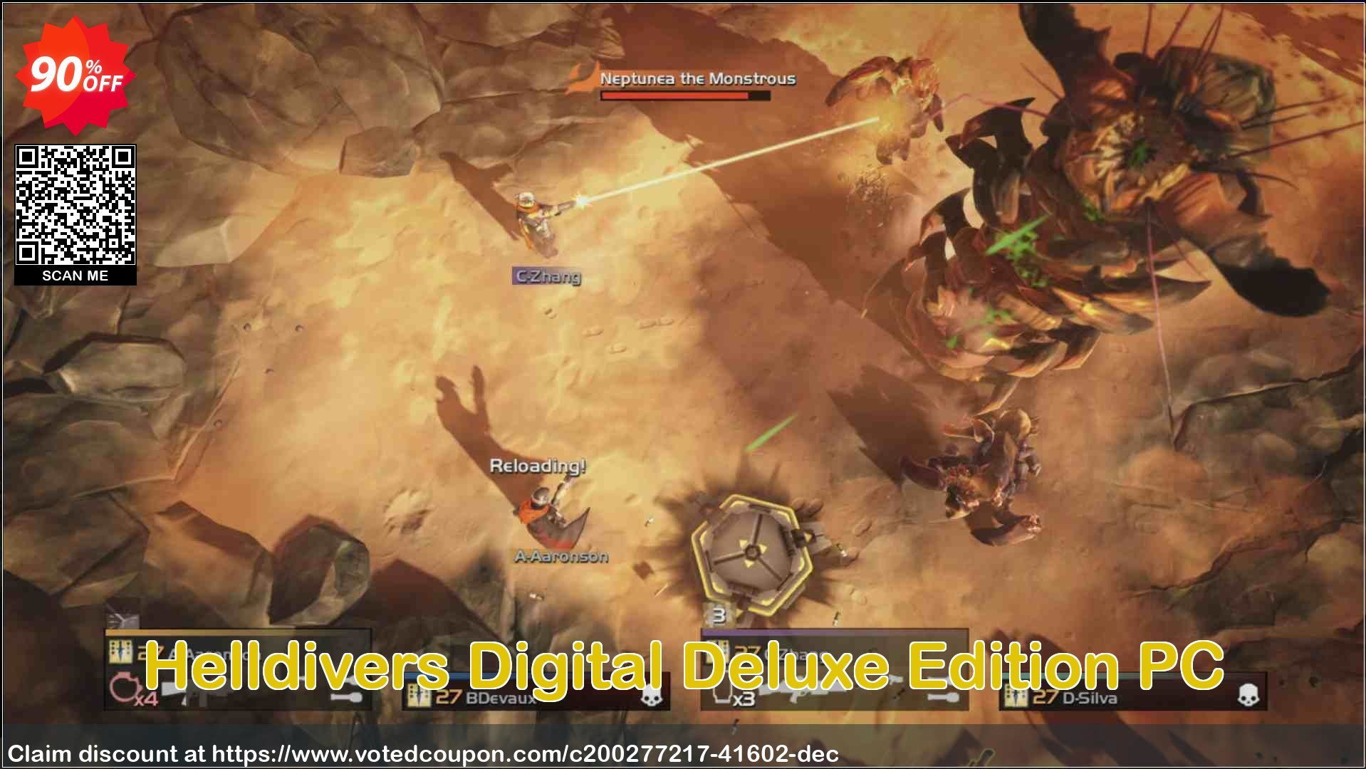 Helldivers Digital Deluxe Edition PC Coupon Code May 2024, 90% OFF - VotedCoupon