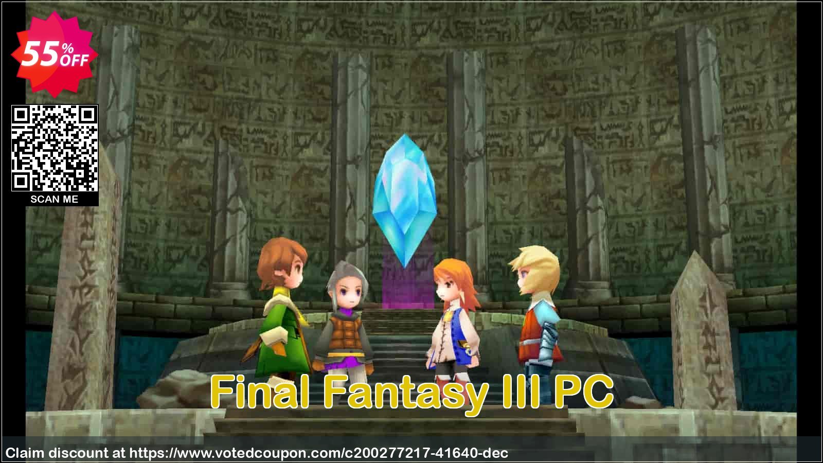Final Fantasy III PC Coupon, discount Final Fantasy III PC Deal 2024 CDkeys. Promotion: Final Fantasy III PC Exclusive Sale offer 