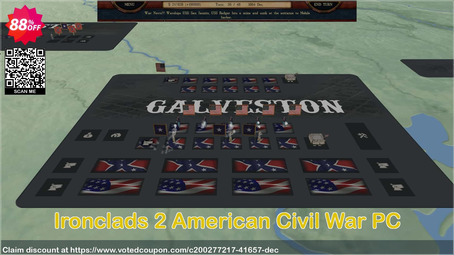 Ironclads 2 American Civil War PC Coupon Code May 2024, 88% OFF - VotedCoupon