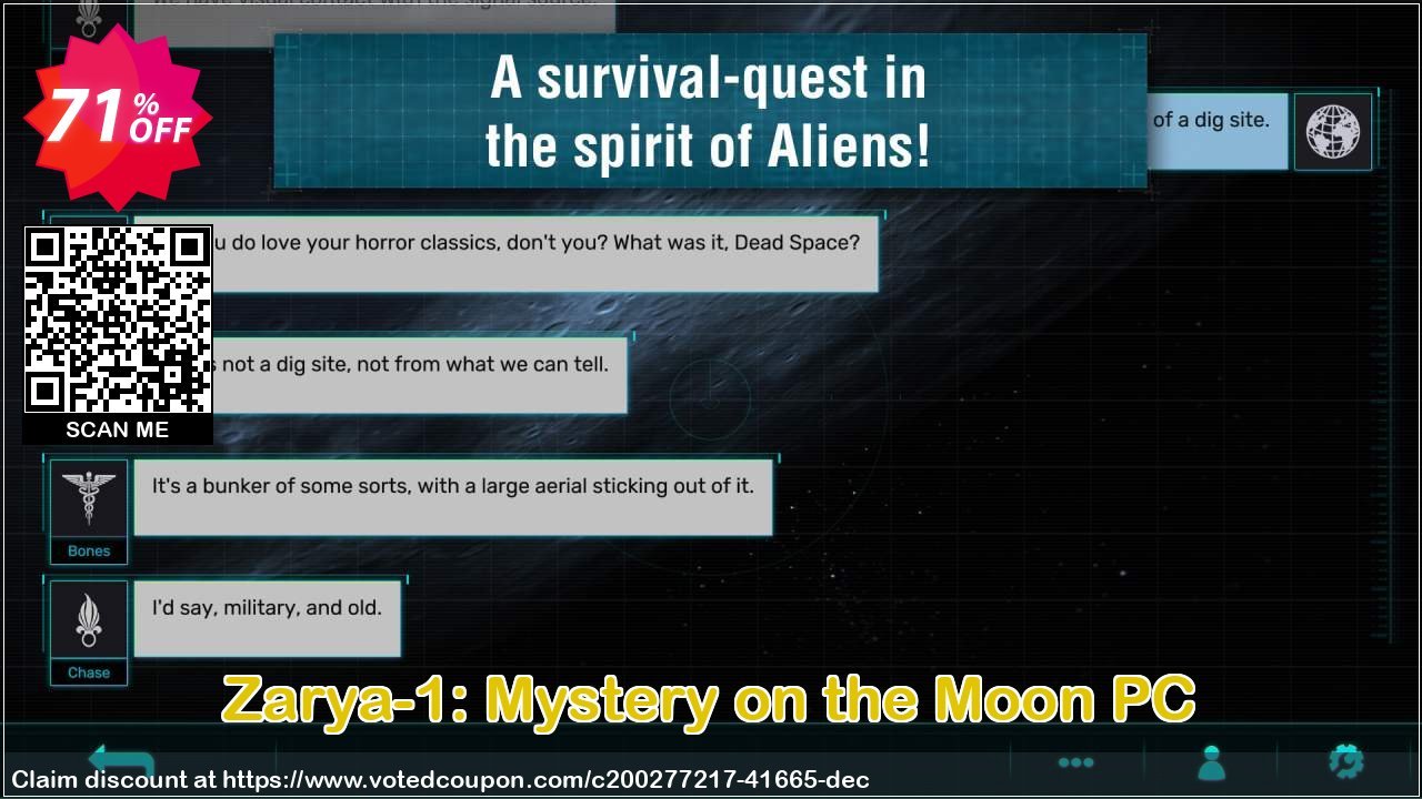 Zarya-1: Mystery on the Moon PC Coupon, discount Zarya-1: Mystery on the Moon PC Deal 2024 CDkeys. Promotion: Zarya-1: Mystery on the Moon PC Exclusive Sale offer 