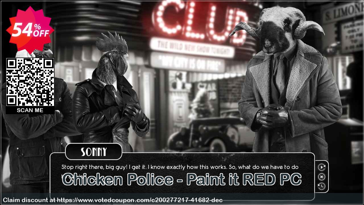 Chicken Police - Paint it RED PC Coupon, discount Chicken Police - Paint it RED PC Deal 2021 CDkeys. Promotion: Chicken Police - Paint it RED PC Exclusive Sale offer 