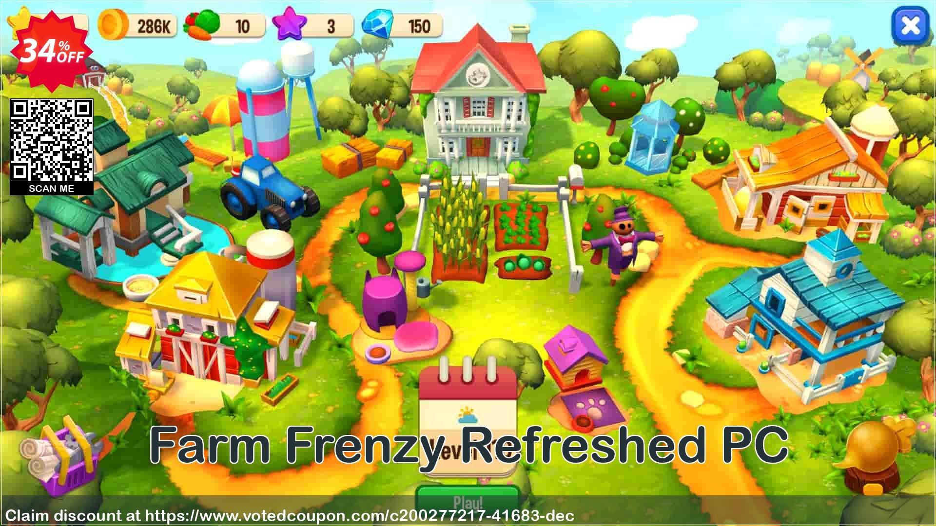 Farm Frenzy Refreshed PC Coupon, discount Farm Frenzy Refreshed PC Deal 2021 CDkeys. Promotion: Farm Frenzy Refreshed PC Exclusive Sale offer 