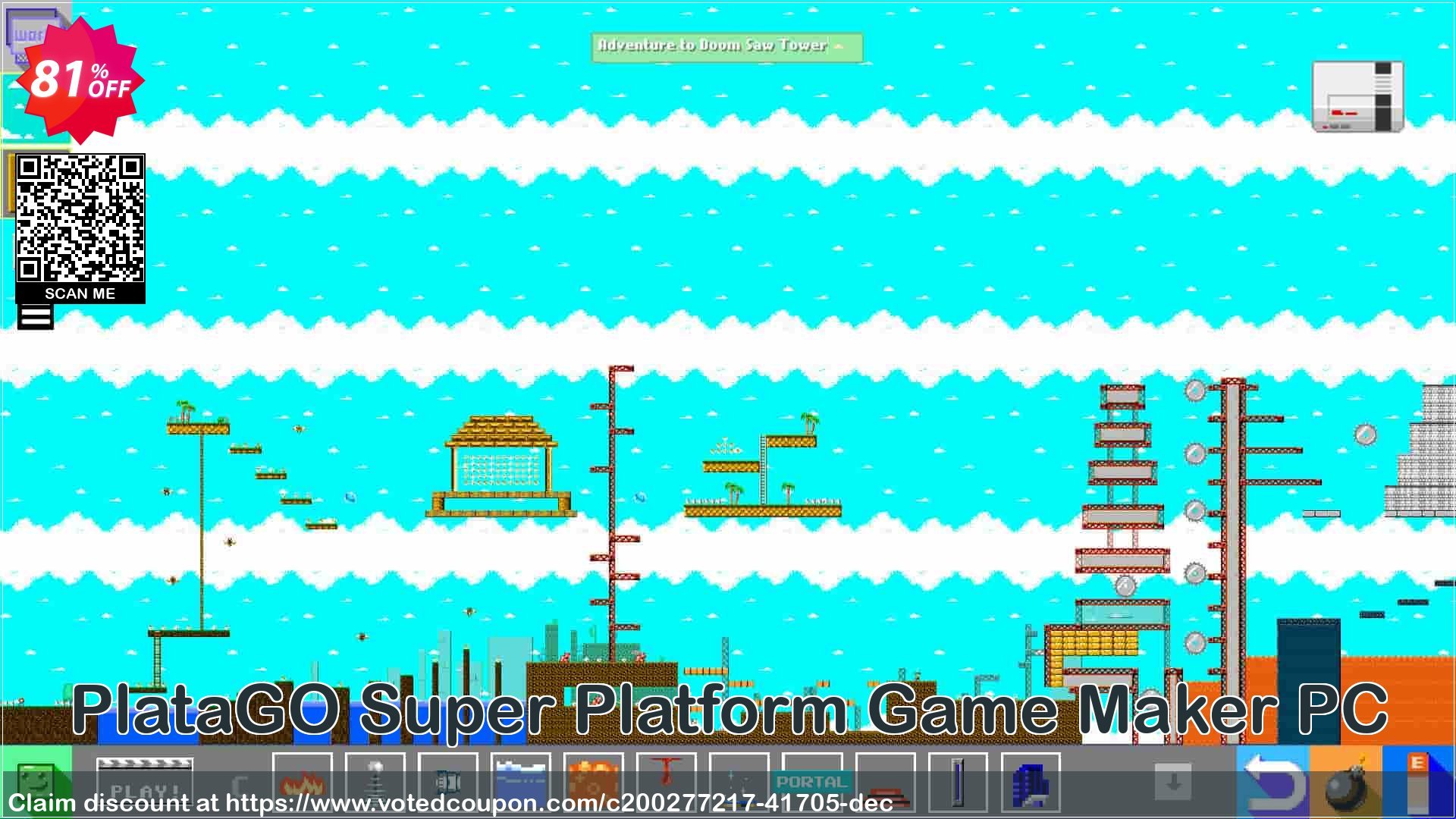 PlataGO Super Platform Game Maker PC Coupon, discount PlataGO Super Platform Game Maker PC Deal 2024 CDkeys. Promotion: PlataGO Super Platform Game Maker PC Exclusive Sale offer 