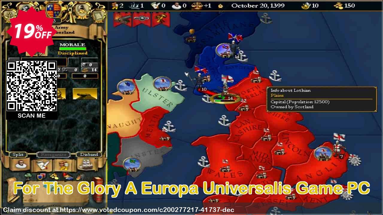 For The Glory A Europa Universalis Game PC voted-on promotion codes