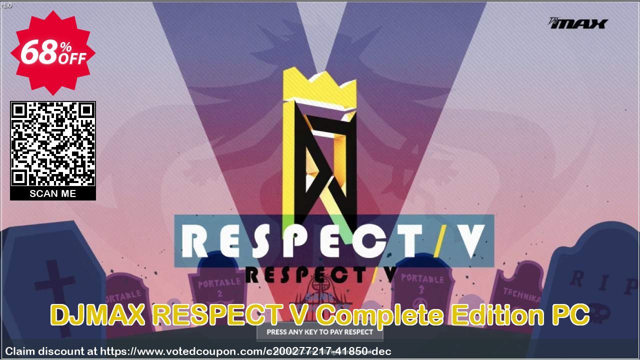 DJMAX RESPECT V Complete Edition PC Coupon, discount DJMAX RESPECT V Complete Edition PC Deal 2021 CDkeys. Promotion: DJMAX RESPECT V Complete Edition PC Exclusive Sale offer 