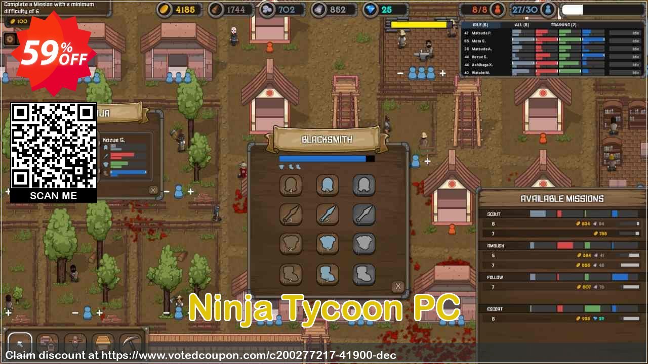 Ninja Tycoon PC Coupon, discount Ninja Tycoon PC Deal 2025 CDkeys. Promotion: Ninja Tycoon PC Exclusive Sale offer